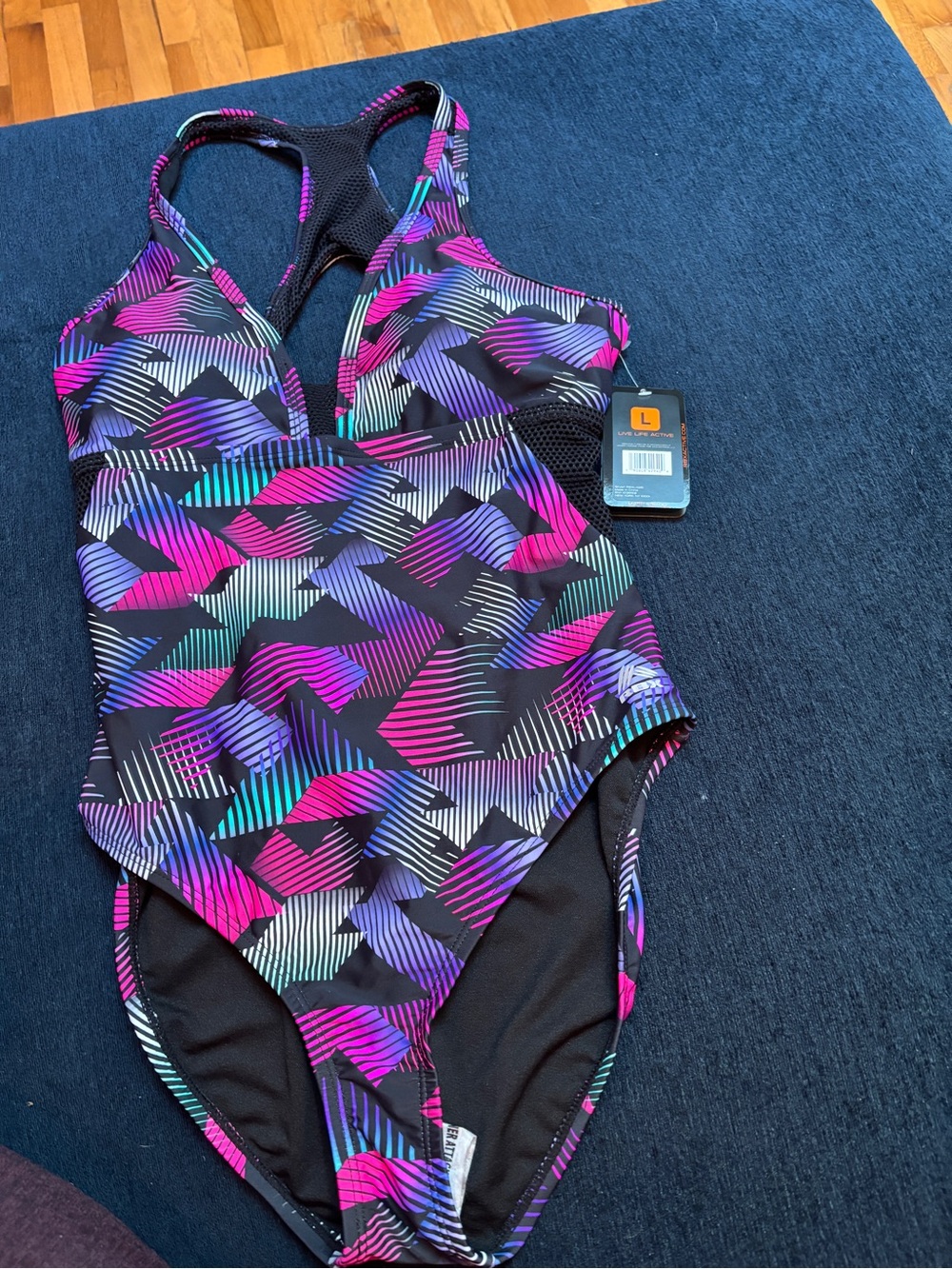 NWT RBX Racer Back Swimsuit One Piece SIZE LARGE